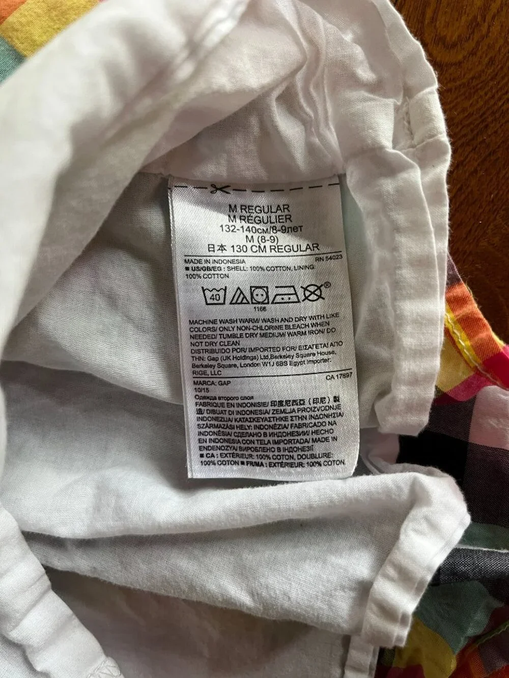 Gap colorful plaid sun dress M 8